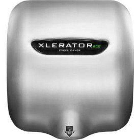 EXCEL DRYER XleratorEco® Automatic No Heat Hand Dryer, Brushed Stainless Steel, 110-120V 704161